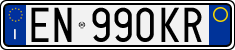 License plate of Italy, Cars (1994 year series)