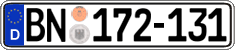 German license plate, Diplomatic
