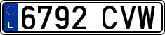 License plates of Spain, Ordinary (2000)