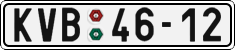 License plate of the Czech Republic, Cars (1960)