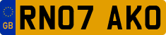 License plate of the United Kingdom, 2001 year system
