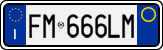 License plate of Italy, Cars (1994 year series)