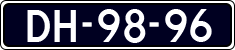 License plate of the Netherlands, Imported oldtimers (cars)