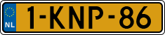 License plate of the Netherlands, Cars