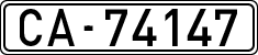 License plates of Spain, 1900 year series