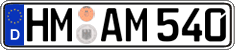 German license plate, Regular plates