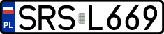License plates of Poland, Regular car plates
