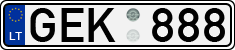 License plate of Lithuania, Cars