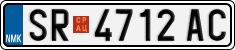 License plate of North Macedonia, Regular plates (2012)