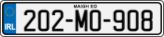 License plate of Ireland, Regular plates