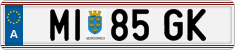 License plate of Austria, Regular plates