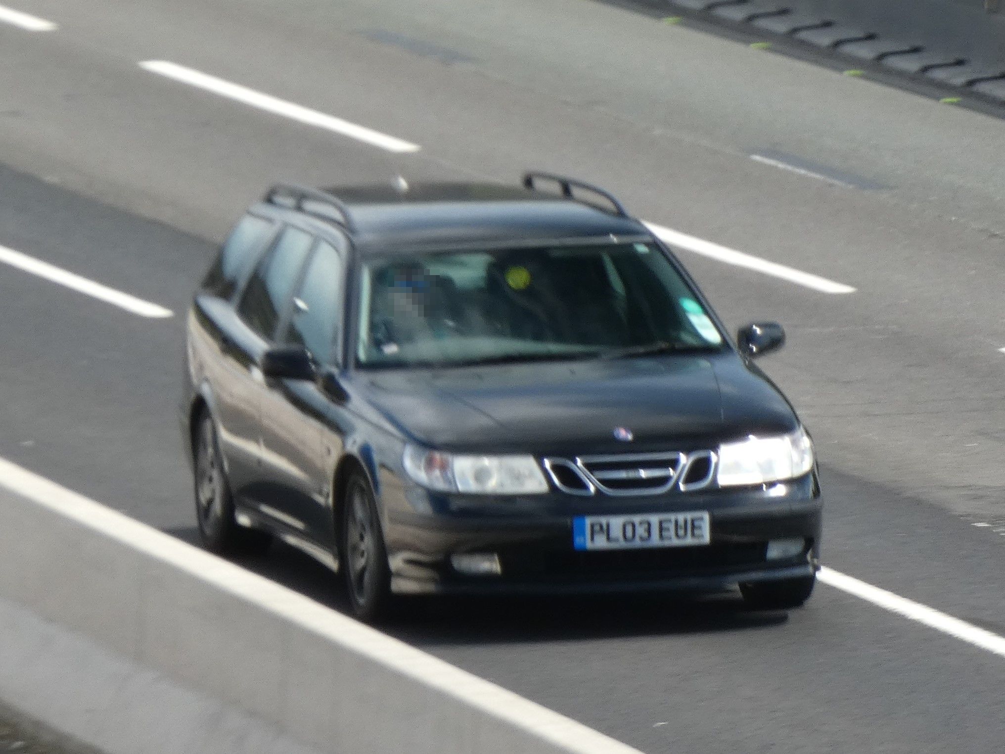 PL03EUE, SAAB 9-5 1st gen SportCombi Wagon (YS3E), 1st facelift, 2002–2005