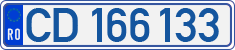 License plate of Romania, Diplomatic