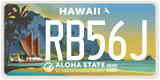 Hawaii, Specialty plates (AB12C)