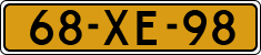 License plate of the Netherlands, Cars