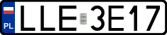 License plates of Poland, Regular car plates