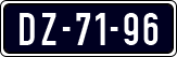 License plate of the Netherlands, Imported oldtimers (cars)