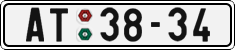 License plate of the Czech Republic, Cars (1960)