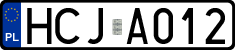 License plates of Poland, Authorities