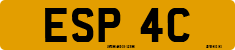 License plate of the United Kingdom, 1963 year system