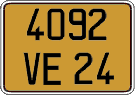 French license plate, FNI