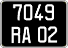 French license plate, FNI
