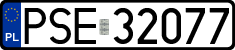 License plates of Poland, Regular car plates