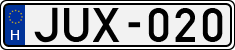 license plates of Hungary, Cars (1990)
