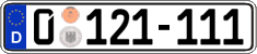 German license plate, Diplomatic