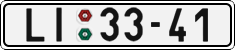License plate of the Czech Republic, Cars (1960)