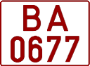 License plate Belarus, Trucks and buses (1992)