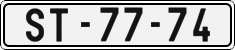 License plate of the Czech Republic, Cars (1960)