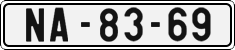 License plate of the Czech Republic, Cars (1960)