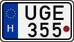license plates of Hungary, Motorcycles (1990)