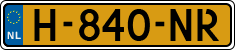 License plate of the Netherlands, Cars