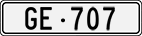 License plate of Switzerland, Cars