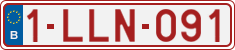 License plate of Belgium, Regular plates (2010)