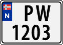 License plate of Norway, Trailers, motorcycles, special vehicles