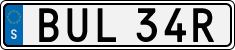 License plate of Sweden, Regular plates