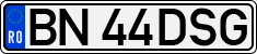 License plate of Romania, Regular plates