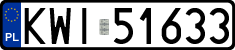 License plates of Poland, Regular car plates
