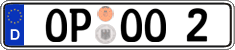 German license plate, Regular plates