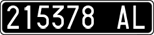 License plate of Italy, Cars (1927 year series)
