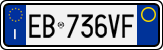 License plate of Italy, Cars (1994 year series)