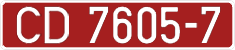 License plate Belarus, Diplomatic