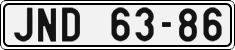License plate of the Czech Republic, Cars (1960)