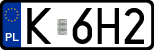 License plates of Poland, Regular car plates