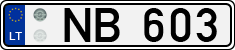 License plate of Lithuania, Trailers