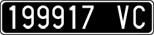 License plate of Italy, Cars (1927 year series)