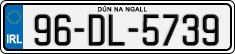 License plate of Ireland, Regular plates